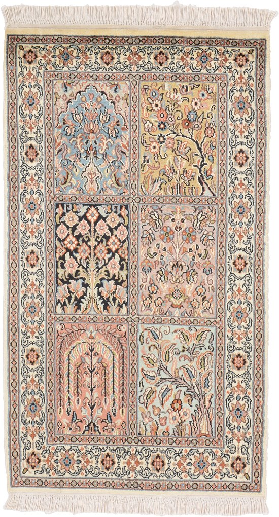 Cashmere Silk Tappeto orientale 100x60 (Indian) Annodato A Mano