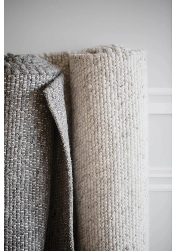 Tappeto in lana grigio 340x240 cm Auckland - Rowico