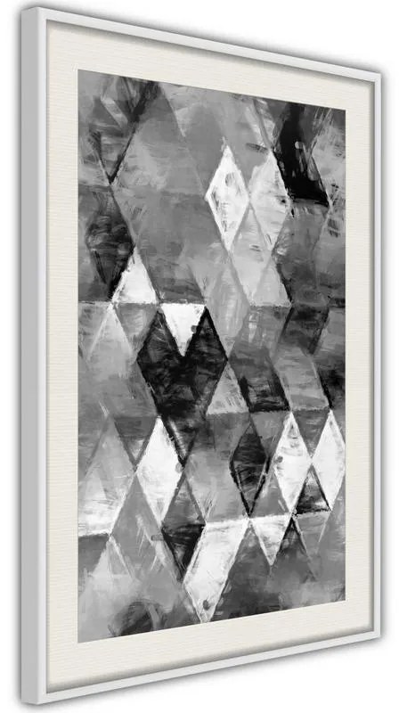 Poster  Abstract Diamonds  Cornice Quadri Cornice nera, Larghezza x Altezza Home decor 40x60