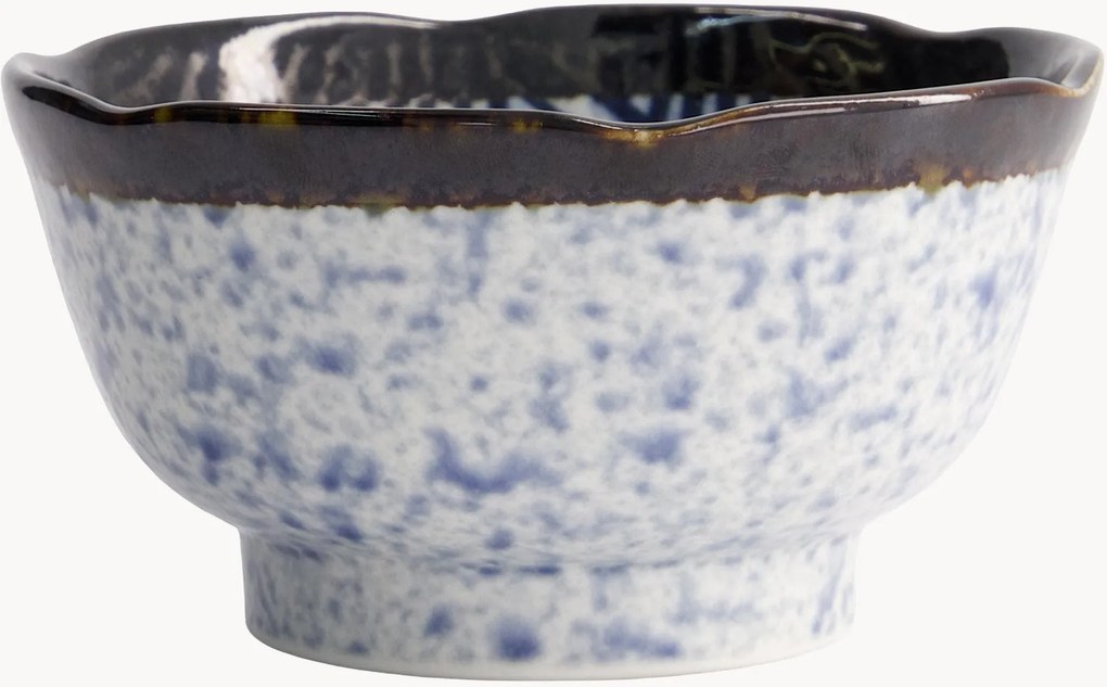 Set di 6 ciotole in gres Aisai Seigaiha