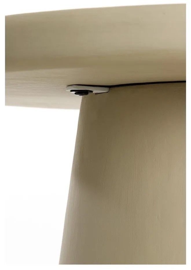 Tavolino rotondo beige ø 60 cm Kulona - Light &amp; Living