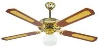 ventilatore da soffitto con 4 pale in legno con luce e telecomando 65 w cm. 128 vit52816