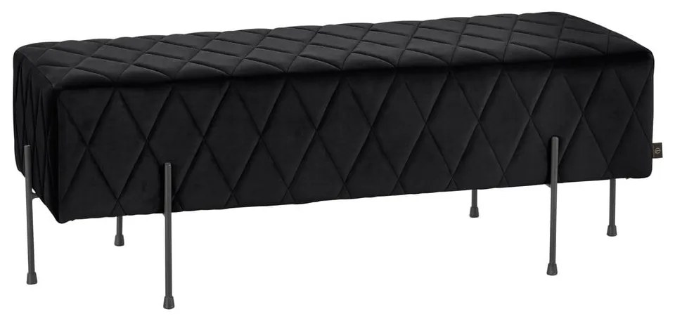 Panchina in velluto nero Toni - Støraa