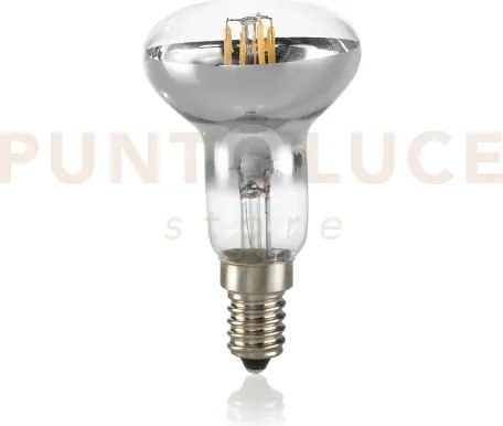 Lampadina attacco e14 spot in vetro cromo 4 w 350 lm 3000 k ø 50 x ...