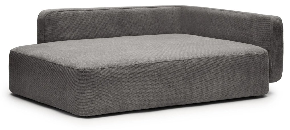 Kave Home - Fodera cuccia grande per animali Bowie grigio scuro 73 x 98 cm