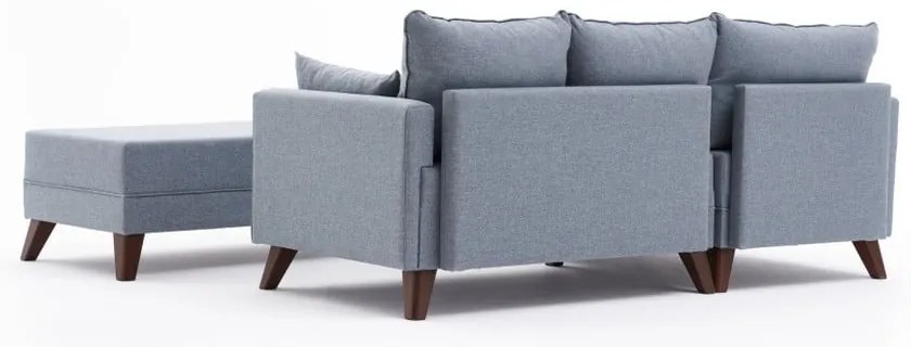 Divano angolare azzurro (angolo sinistro) Bella - Balcab Home