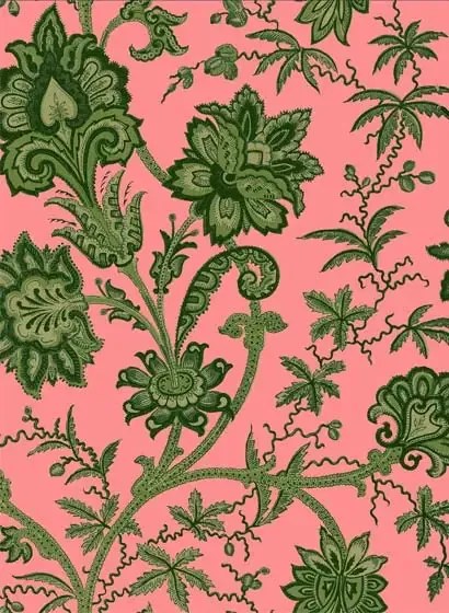 House of Hackney Carta da parati Indienne - Amaranth