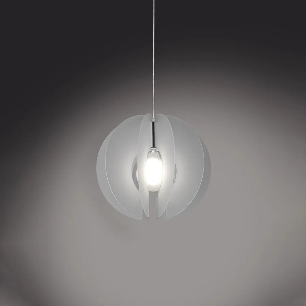 Sospensione Moderna Sirio 1 Luce In Metacrilato Satinato Space Collection