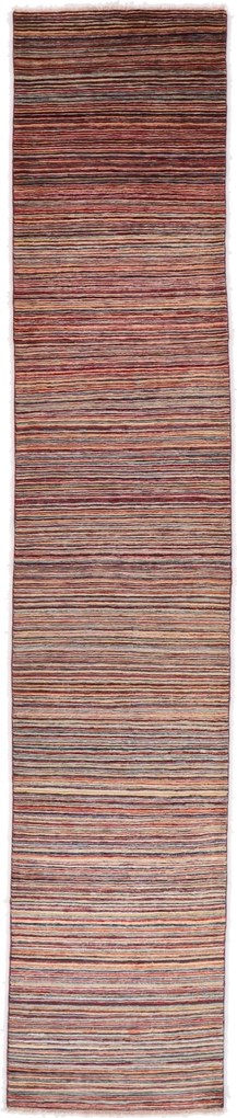 Gabbeh Tappeto 80 x 420 (Pakistan) Annodato A Mano