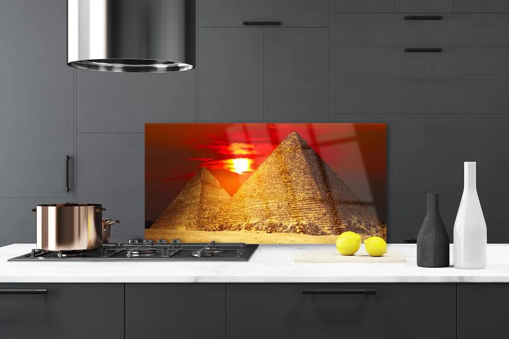Rivestimento parete cucina Piramidi di architettura 100x50 cm