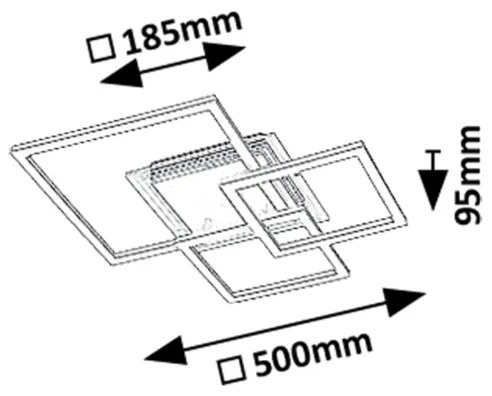 Rabalux 71371 - Plafoniera LED OTTAVIA LED/40W/230V 3000K