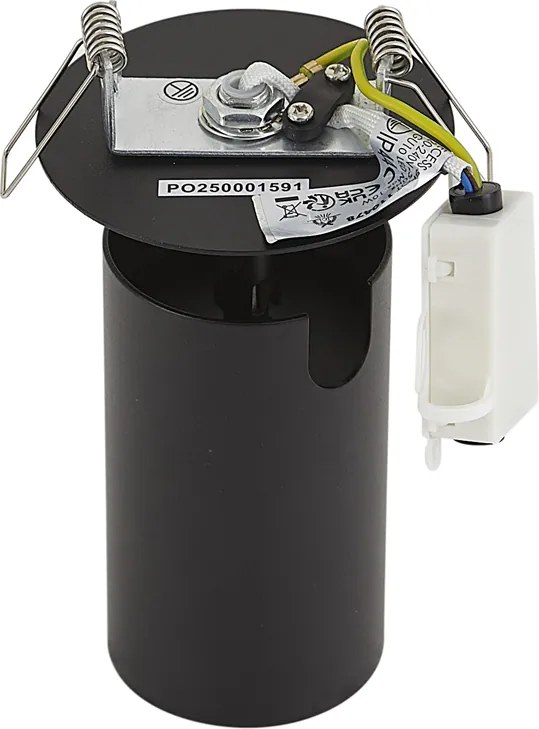 Faretto da incasso moderno nero GU10 50mm IP44 - Chels