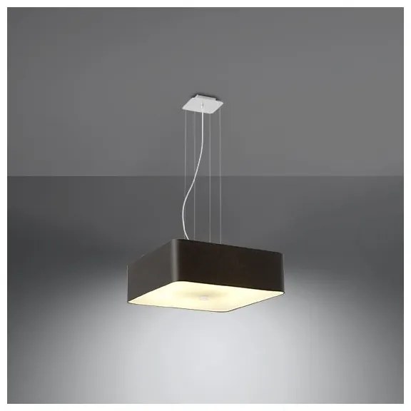 Sollux SL.0774 - Lampadario su filo LOKKO 5xE27/60W/230V 45 cm nero