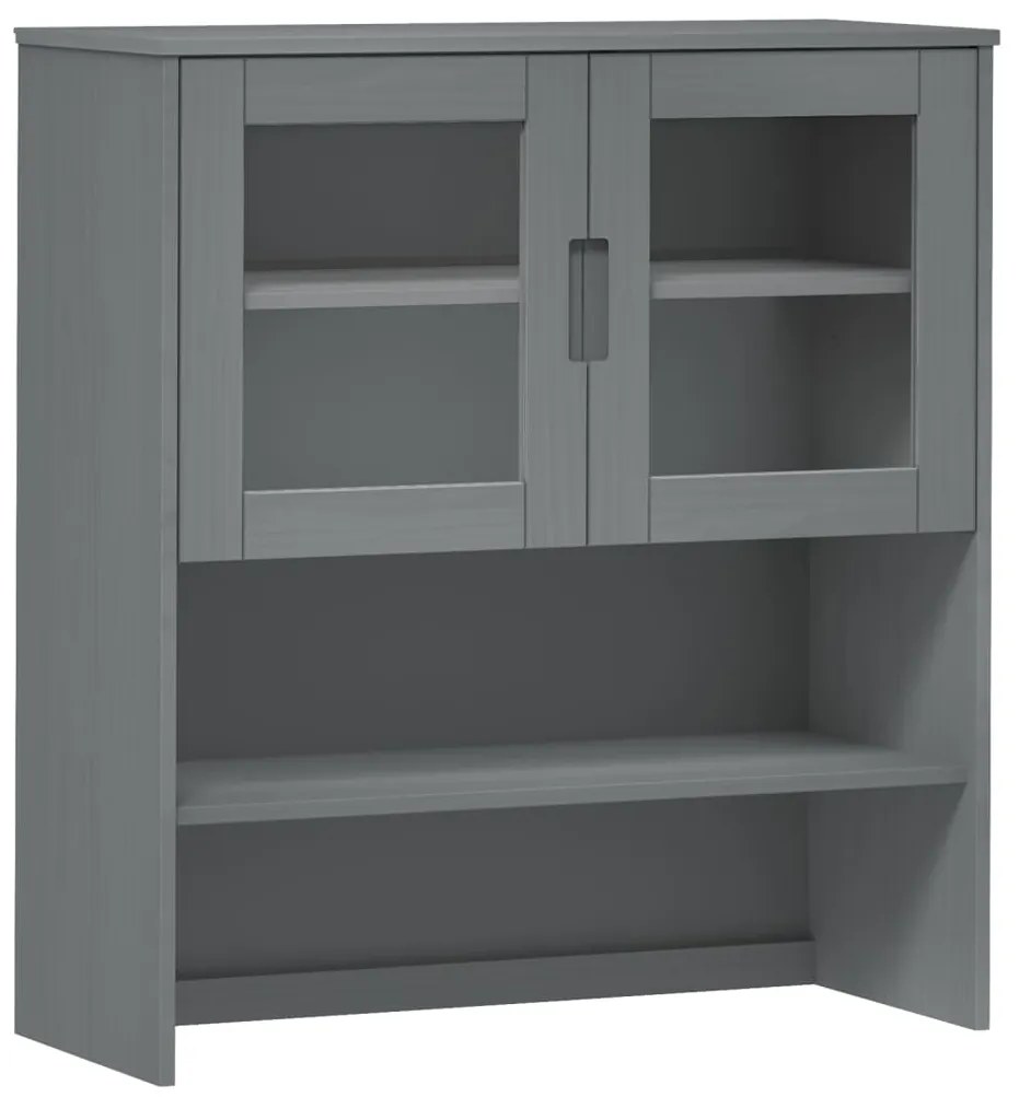 Piano credenza molde grigio 90x35x100 cm legno massello di pino