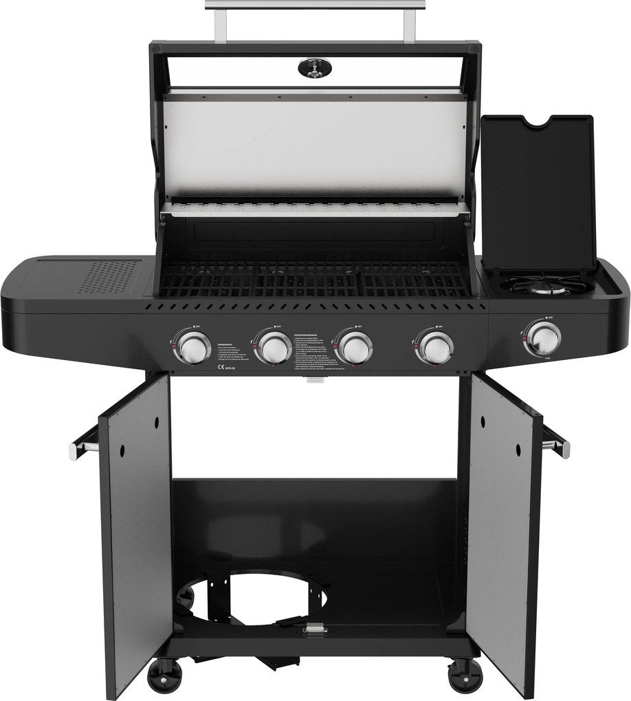 LEVOR - barbecue 4 fuochi + 1
