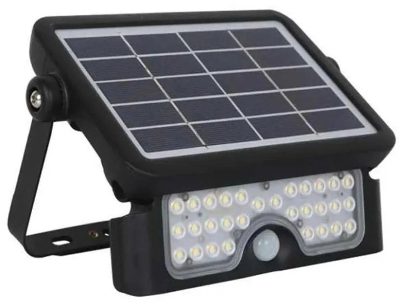 Proiettore Solare ricaricabile LED 5W- 4000K-500lm IP65 - Batteria Litio (ULTIMI 2 DISPONIBILI)