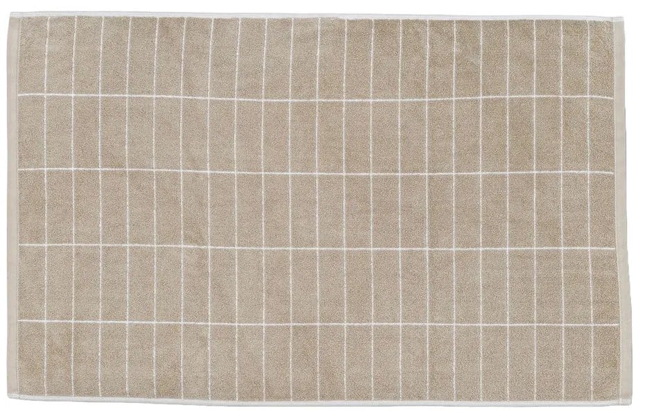 Tappeto da bagno beige 50x80 cm Tile Stone - Mette Ditmer Denmark
