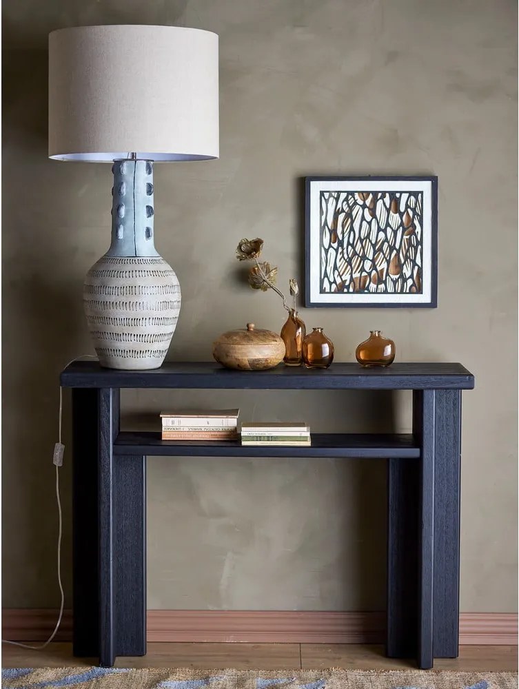 Tavolo consolle nero 32x110 cm Cupa – Bloomingville