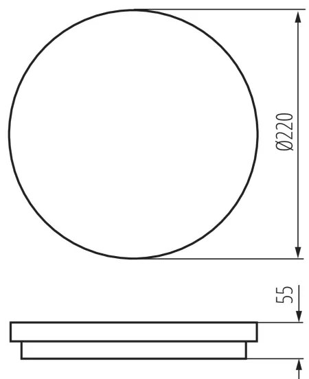 Kanlux 33348- Plafoniera LED da esterno BENO LED/18W/230V 4000K antracite IP54