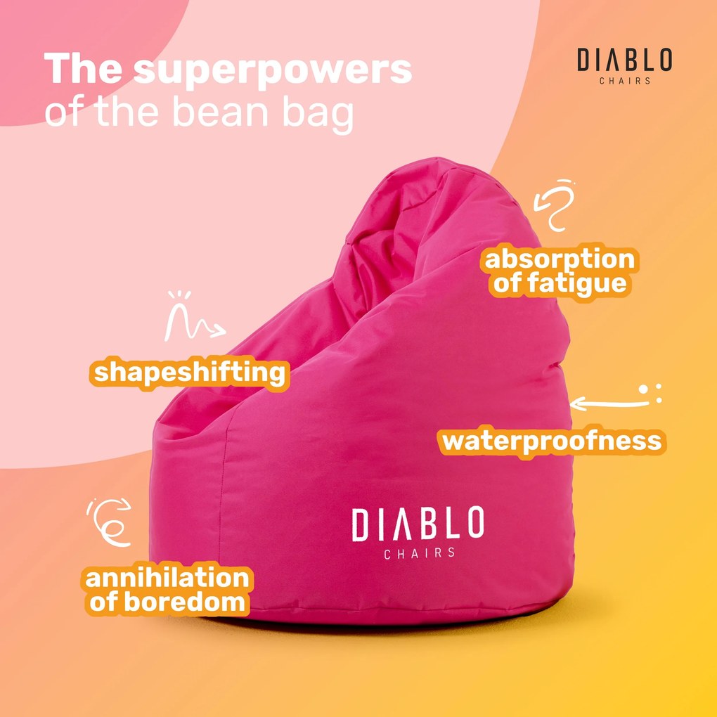 Pouf per bambini Diablo Chairs: Rosa