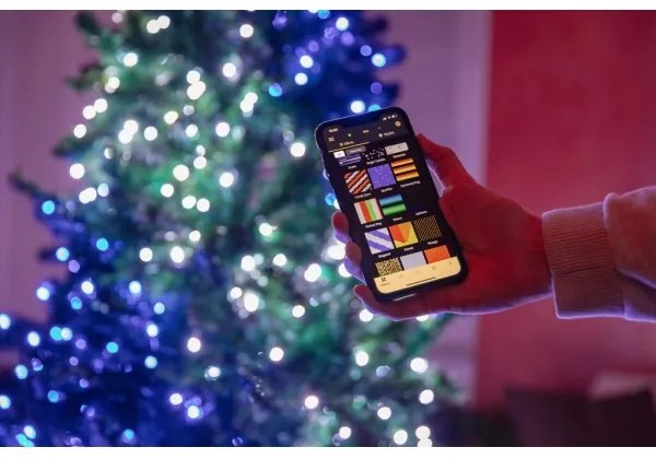 Twinkly TWS250STP-BEU - Catena LED RGB natalizia da esterno 250xLED 23,5m IP44 Wi-Fi