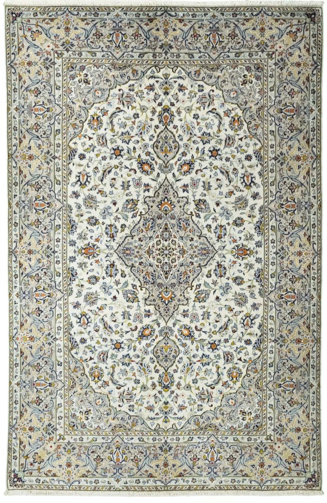 Kashan Tappeto persiano 200 x 310 Beige (Iran) Annodato A Mano