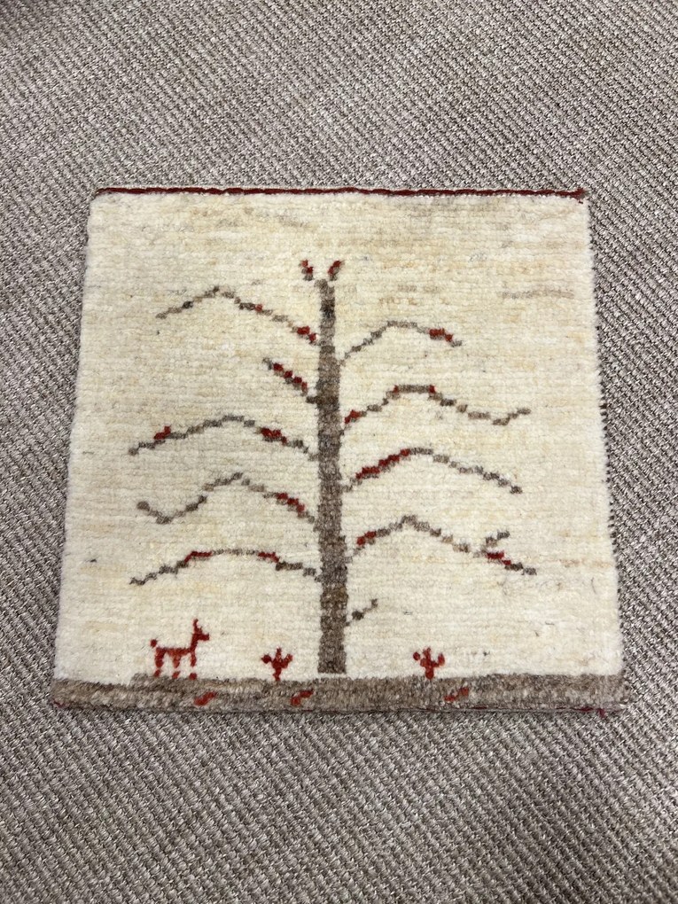 Gabbeh Tappeto persiano 40x40 Beige (Iran) Annodato A Mano