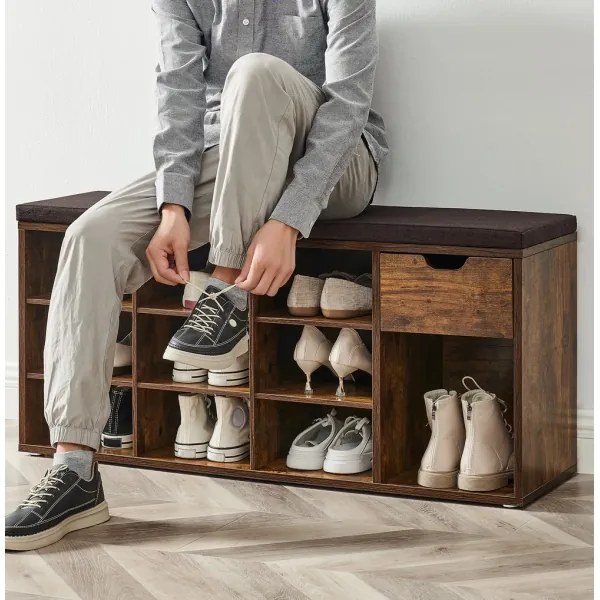 Scarpiera VOREN marrone/nero