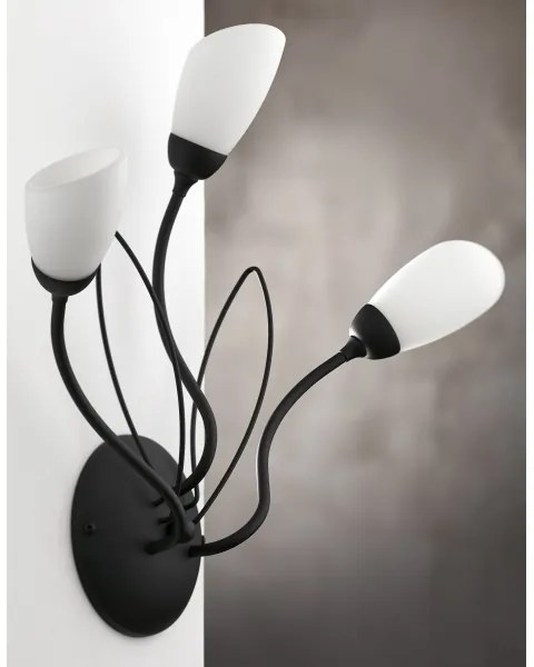 Jupiter 2059 - Lampada da parete GLORIOSA 3xG9/14W/230V nera