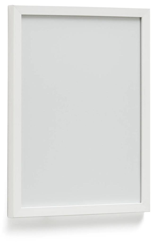 Kave Home - Portafoto in legno Neale con finitura bianca 29,8 x 39,8 cm