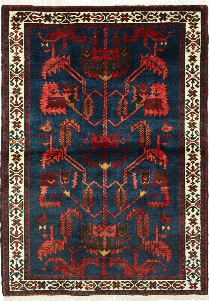 Hamedan Tappeto 110 x 150 (Iran) Annodato A Mano