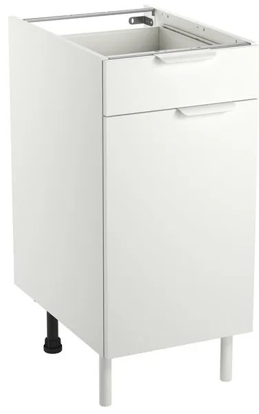 Base Eleki B40 con cassetto bianco L 40 x H 87.1 x P 58 cm