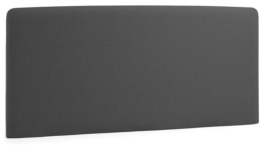 Kave Home - Testiera Dyla nera sfoderabile per letto da 160 cm