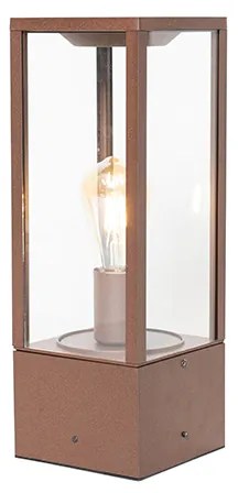 Lampada da terra da esterno industriale ruggine marrone 40 cm IP44 - Charlois