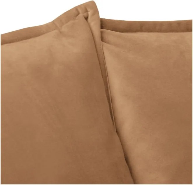 Divano marrone con rivestimento in velluto 138 cm Juli – Ropez