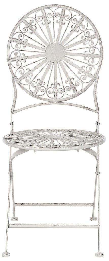 Set da balcone 2 posti metallo bianco SCAFA Beliani