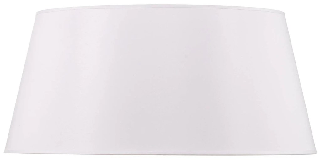 Paralume Cone altezza 25,5 cm, chintz bianco Duolla, Bianco / Opale, Tessuto / Stoffa / Seta