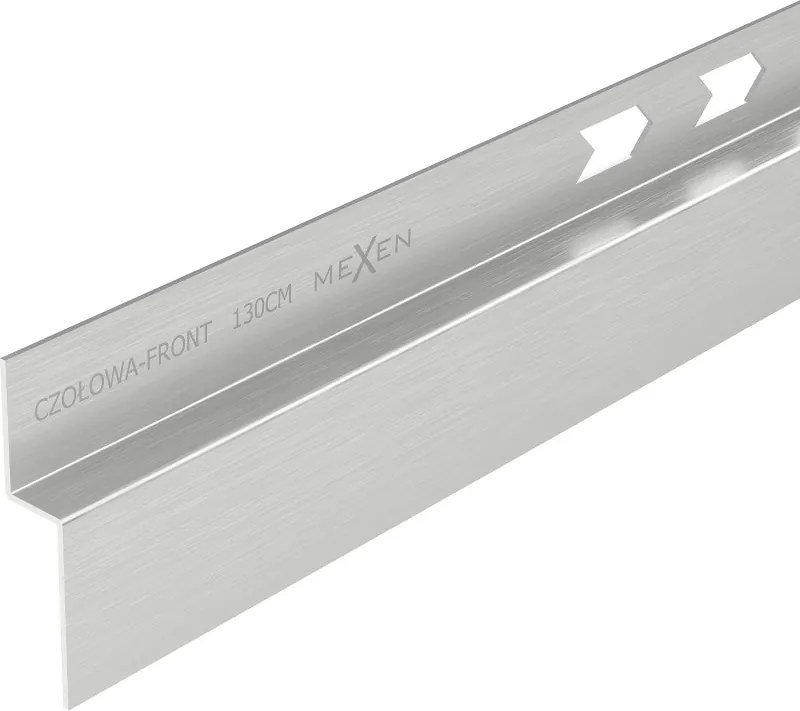 Mexen Line-B listello frontale per doccia 130 cm, inox - 181003130U