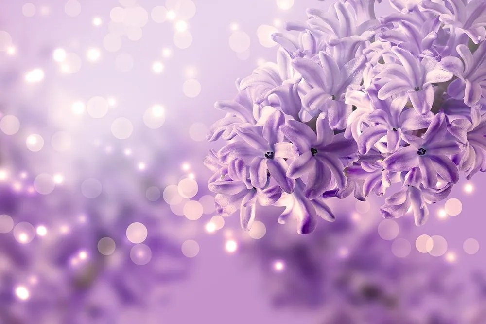 Carta da parati autoadesiva – Fiore lilla viola