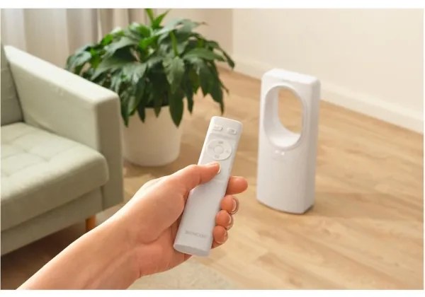 Sencor - Ventilatore da pavimento senza pale 50W/230V bianco + telecomando