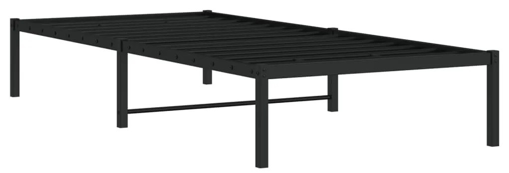 Giroletto in metallo nero 90x200 cm