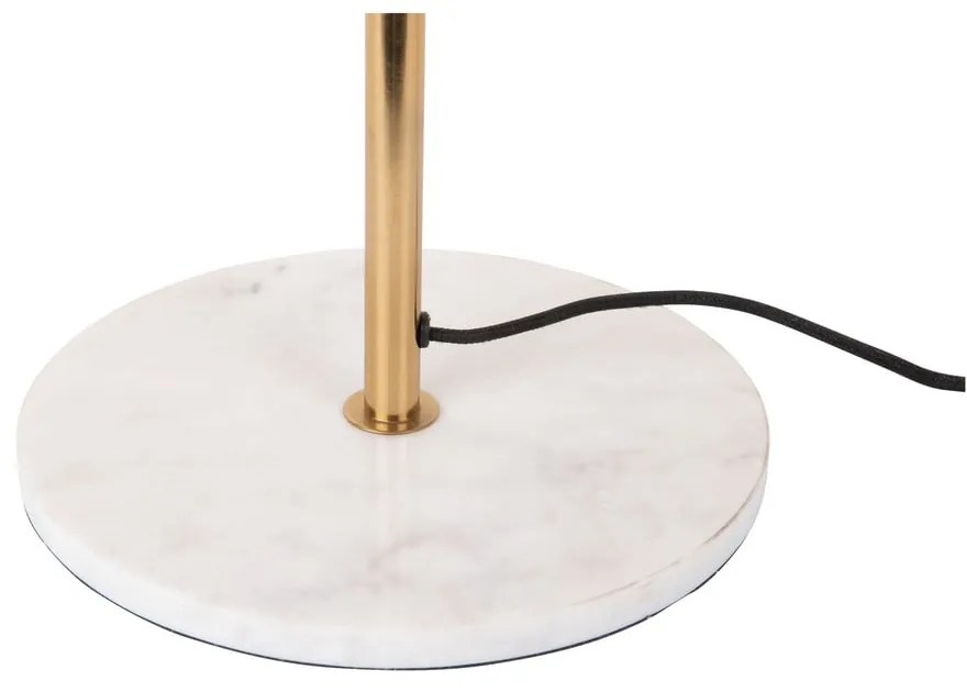 Lampada da terra in senape/oro con paralume in metallo (altezza 154 cm) Waved - Leitmotiv