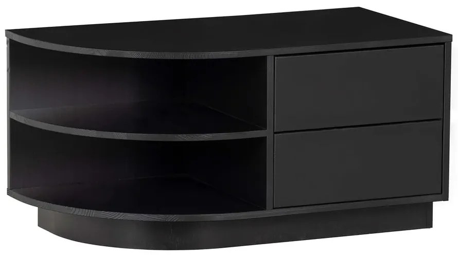 Tavolo TV modulare nero in legno di pino 78x40 cm Finca - WOOOD