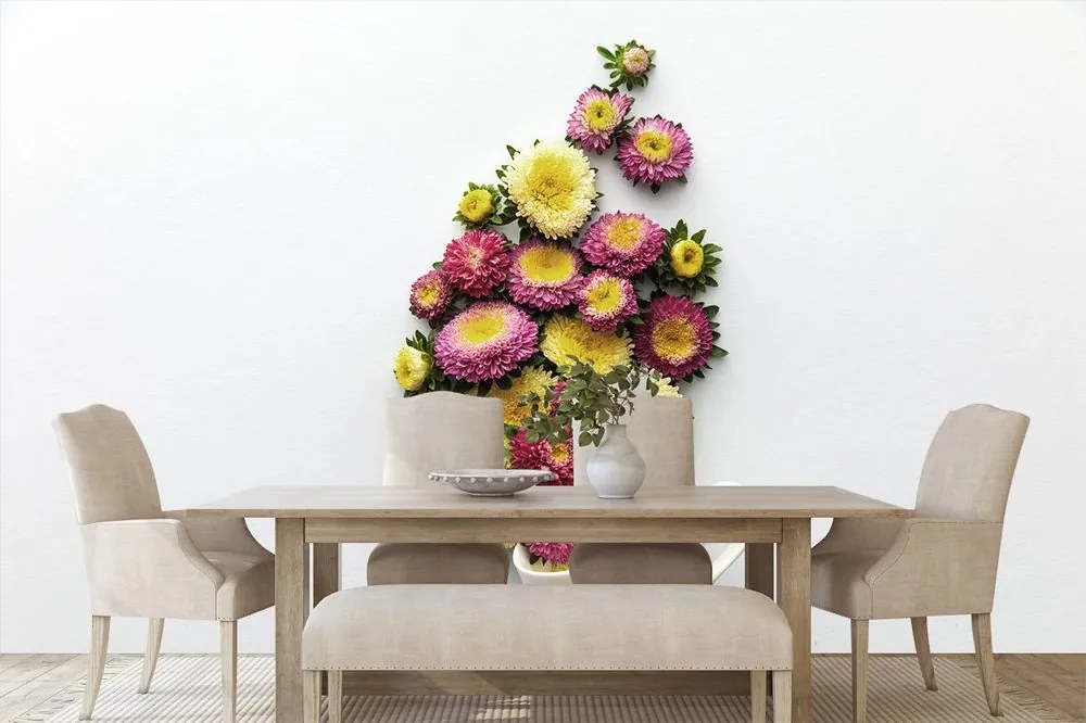 Carta da parati – Tazza piena di fiori