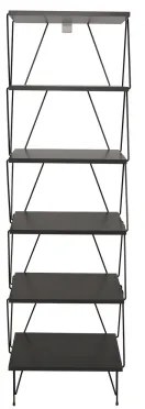 Libreria BALABAN 165x48 cm antracite/nero