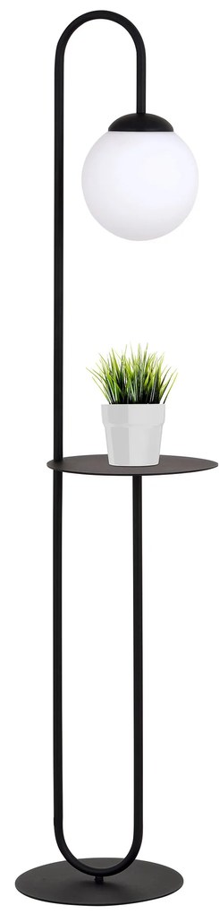 Emibig Bari lampada da terra 1x15 W nero 1235/LP1