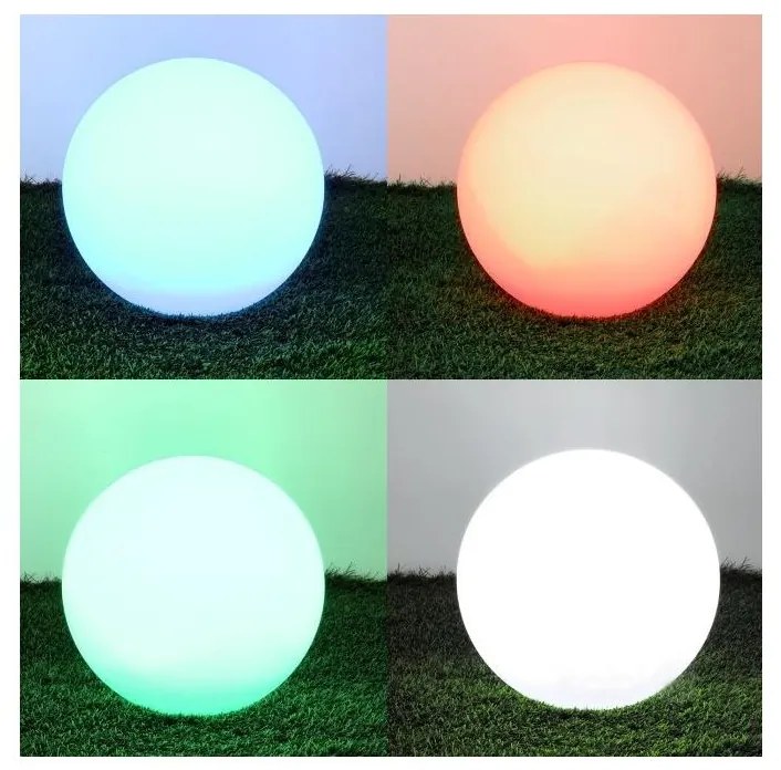 Lampada solare LED RGB dimmerabile LED/5W/3,7V 3000K IP54 d. 30 cm