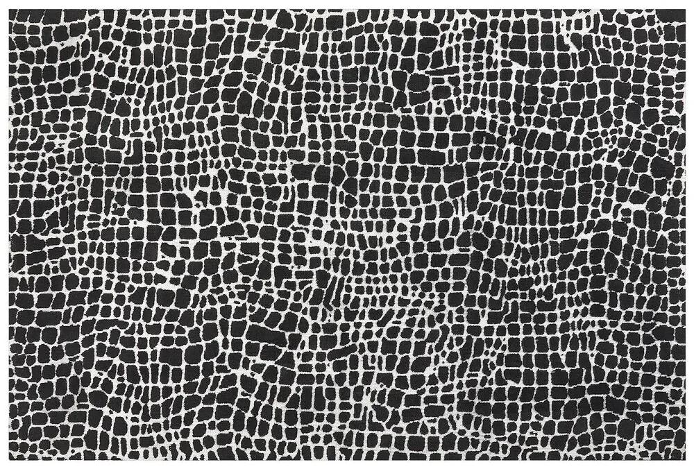 Tappeto bianco e nero 200 x 300 cm PUNGE Beliani