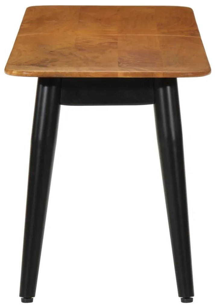 Panca 160x40x45 cm in legno massello di mango e ferro