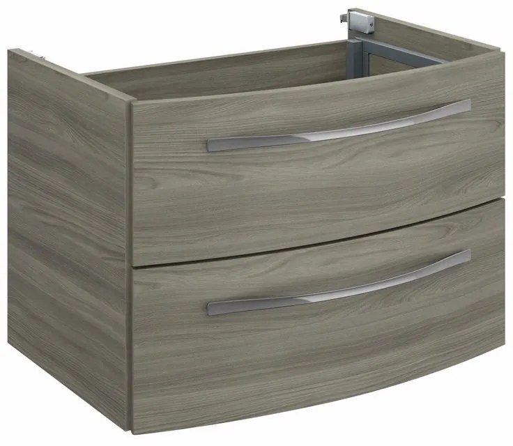 Mobile da bagno sotto lavabo PELIPAL grigio L 70 x H 48 x P 48 cm 2 cassetti, lavabo non incluso